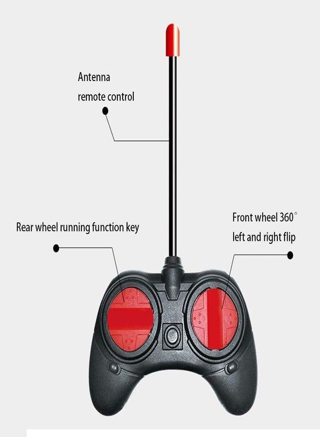 VGRASSP Mini Stunt Remote Control Rechargeable Car Toy for Kids - 360 Degree Spinning (Red) - Image 3