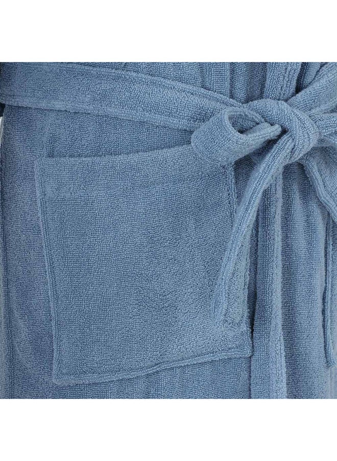 homes r us - Lauren Bathrobe, Denim Blue- Medium - Image 1