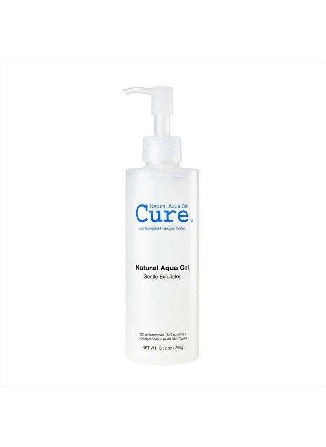natural aqua gel cure - تويو - جل تقشير لطيف كيور أكوا - جل تقشير للوجه/الجسم بالكامل، مقشر مائي، مزيل للجلد الميت للحصول على بشرة مشرقة وشابة، 250 مل - عبوة واحدة - Image 1