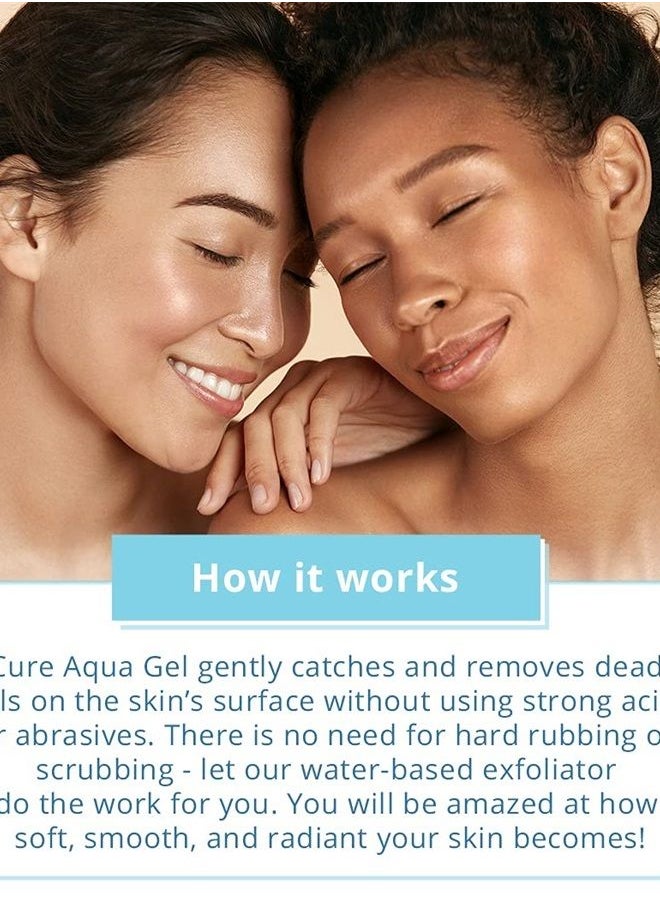 natural aqua gel cure - تويو - جل تقشير لطيف كيور أكوا - جل تقشير للوجه/الجسم بالكامل، مقشر مائي، مزيل للجلد الميت للحصول على بشرة مشرقة وشابة، 250 مل - عبوة واحدة - Image 1