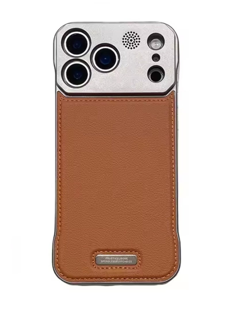 Leather plastic Iphone 17 pro max magsafe cover - Image 1