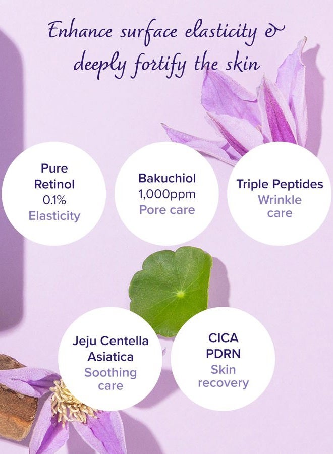 MARY & MAY SEOUL EDITION Retinol 0.1% Bakuchiol Cica Serum - Korean Face Serum for Pore Elasticity & Wrinkle Improvement - Cica and Peptides - Fragrance-Free, Vegan, and Cruelty-Free, 2.7 fl.oz. - Image 3