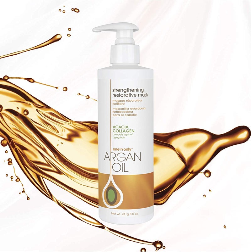 One N Only One 'n Only Hair Mask with Argan Oil, Strenghtening Restorative Mask, Helps Maintain Moisture Level for a Shiny Texture, Provides Color Protection, 7.8 Ounce - Image 4