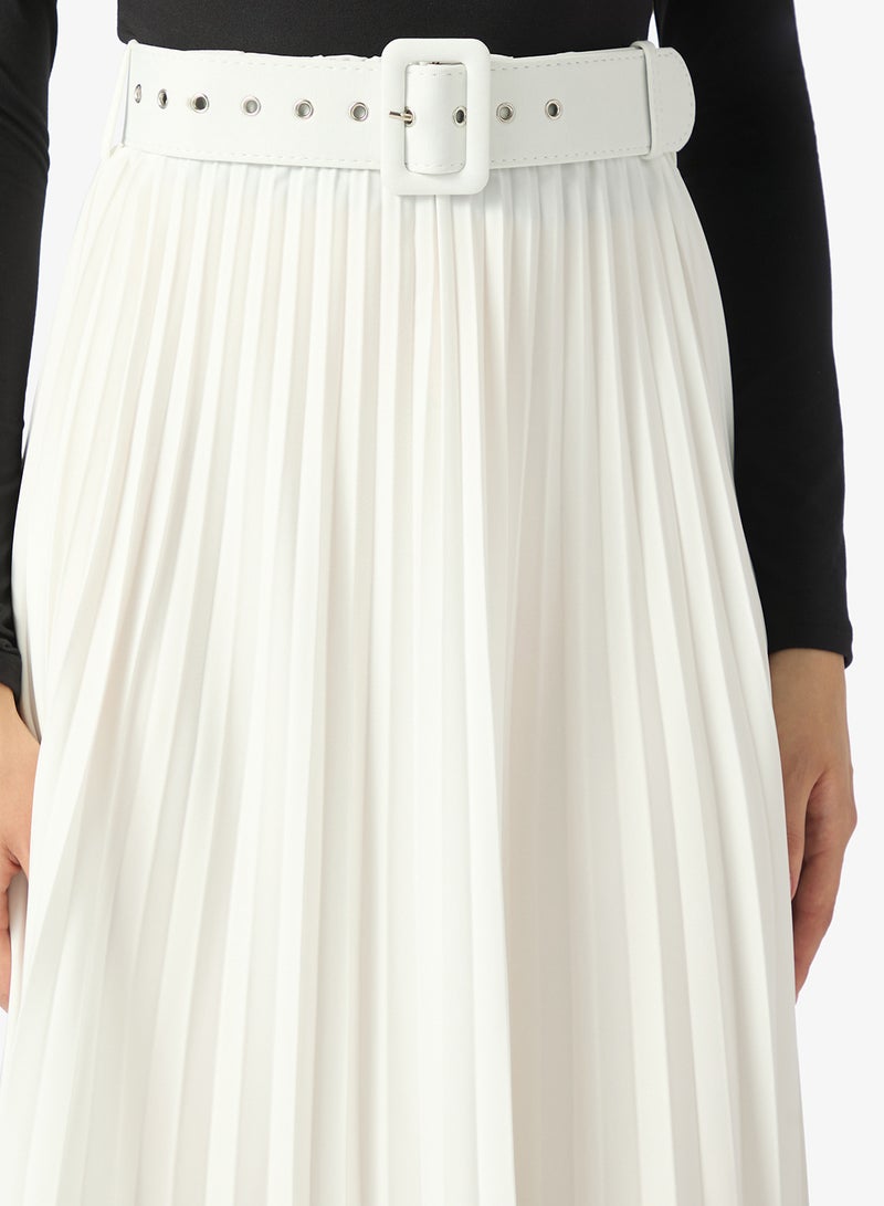 Khizana Pleated A-line Skirt - Image 3
