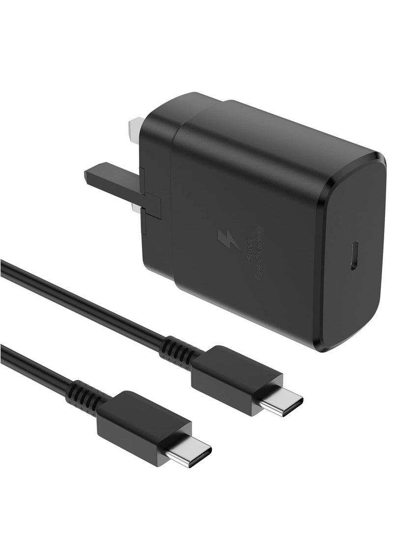 ELTRAZONE For Samsung Charger, 45W USB C Super Fast Charging with 1.5m Cable Compatible with Samsung Galaxy S24 S23 S22 S21 S20 Ultra, S24+ S23+ S22+ S21+, A53, A15, A55, A54, Type C Power Adapter - Image 1