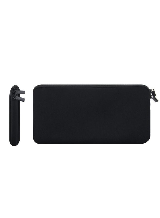 Wanty Black Color Neoprene New Portable Zipper Carry Case Cover Sleeve Skins Pouch Bags for Logitech Easy-Switch K810 / K811 and Apple MC184LL/B MC184CH and MLA22LL/A Wireless Bluetooth Keyboard - Image 5
