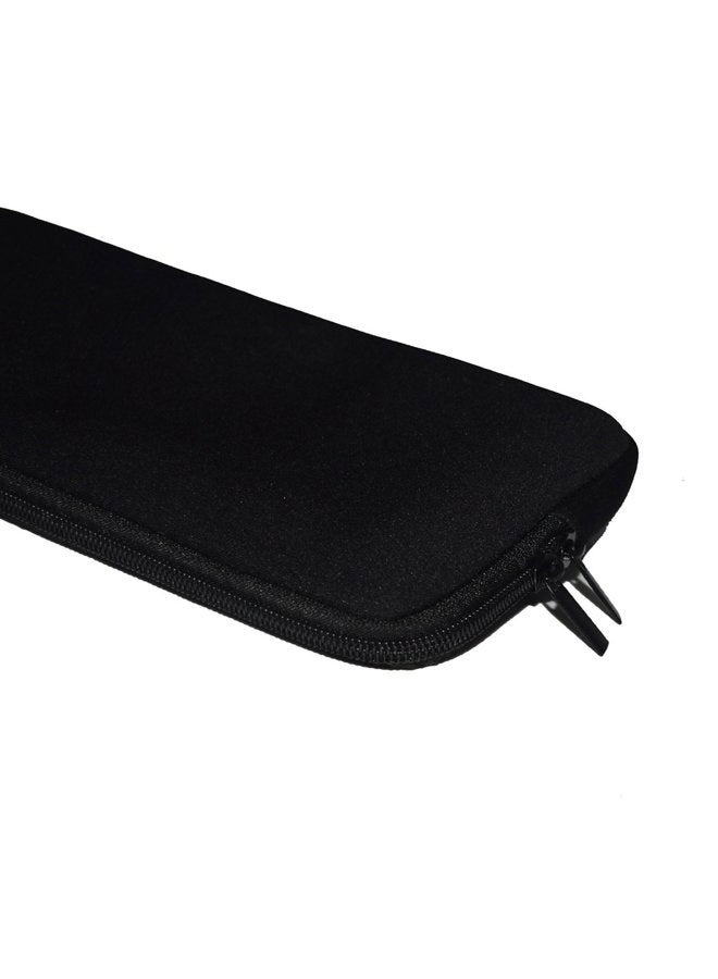 Wanty Black Color Neoprene New Portable Zipper Carry Case Cover Sleeve Skins Pouch Bags for Logitech Easy-Switch K810 / K811 and Apple MC184LL/B MC184CH and MLA22LL/A Wireless Bluetooth Keyboard - Image 2