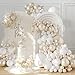 LANGASQUE Pearl White Balloon Arch Kit 101Pcs Double Stuffed Pearl Balloons Garland Arch Kit Including Pearl White Clear Balloons for Wedding Bridal Shower Engagement Baby Shower Birthday Party Decorations - Image 3
