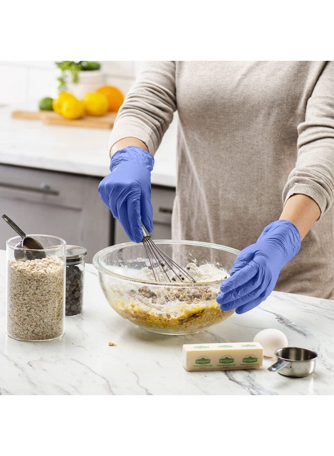 Comfy Package [100 Count Blue Nitrile Gloves, Disposable Gloves - 4 Mil, Latex & Rubber Free, Non-Sterile Powder Free Gloves - Medium - Image 4