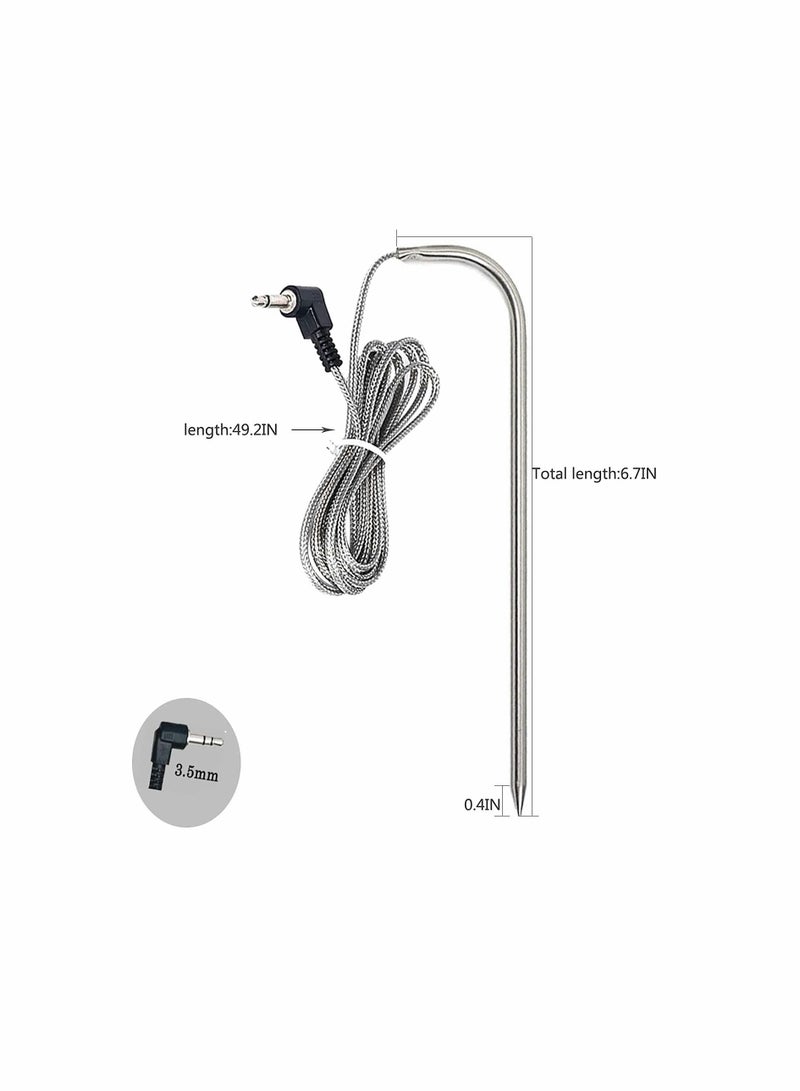 KASTWAVE مجس لحوم بديل لشواية بيبت بوس بيليه، متوافق مع شوايات بيبت بوس بيليه ومدخن، 3.5 مم قابس، 2 مجسات حرارة مقاومة للماء - Image 3