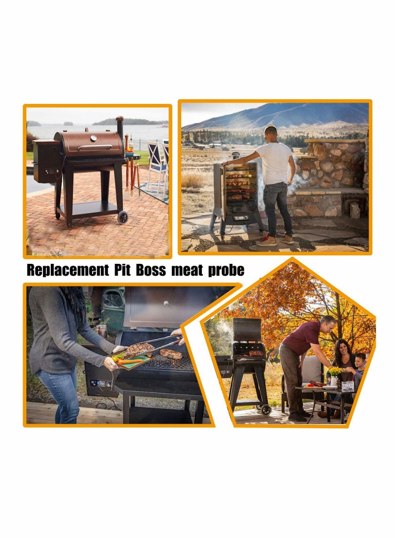 KASTWAVE مجس لحوم بديل لشواية بيبت بوس بيليه، متوافق مع شوايات بيبت بوس بيليه ومدخن، 3.5 مم قابس، 2 مجسات حرارة مقاومة للماء - Image 4