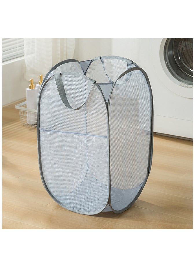 Mesh Pop Up Laundry Hamper Collapsible Laundry Baskets Bag  - Image 1