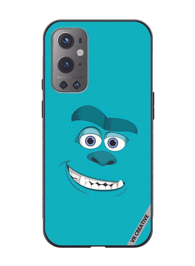 VR CREATIVE Protective Case Cover For OnePlus 9 Pro Blue Monster Design Multicolour - Image 1