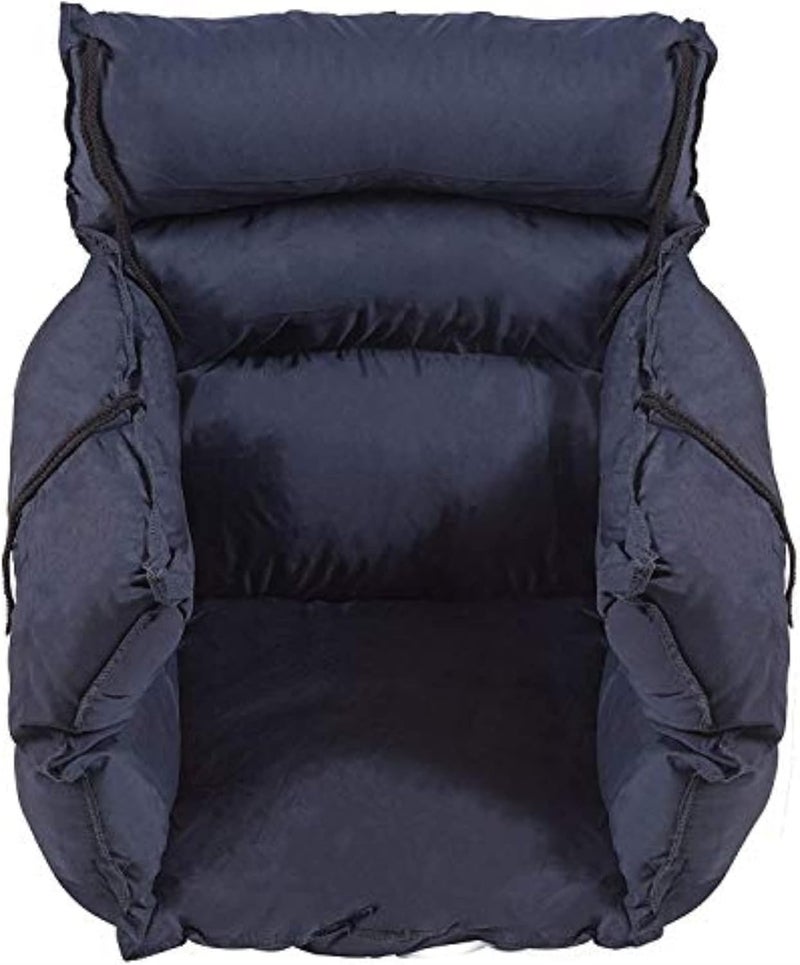 DMI DMI Comfort Wheelchair Cushion  Pad Wheelchair Seat Cushion Recliner Cushion  Pillow Foam Cushion For Wheelchair Seat 16 x 22 Inches Navy - Image 1
