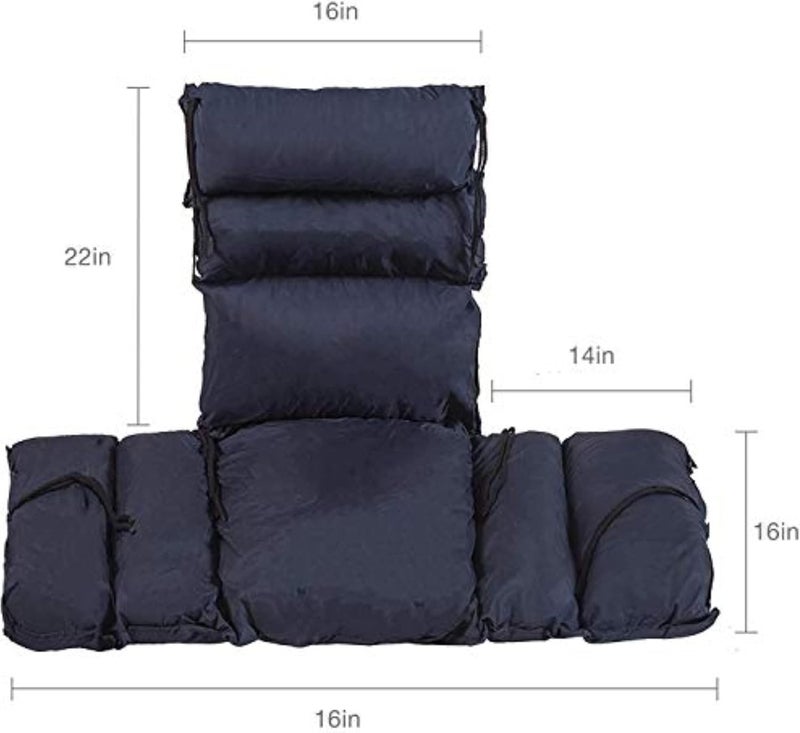 DMI DMI Comfort Wheelchair Cushion  Pad Wheelchair Seat Cushion Recliner Cushion  Pillow Foam Cushion For Wheelchair Seat 16 x 22 Inches Navy - Image 4