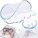 jixsloft Portable Mosquito Net Tent Folding Mosquito Head Net Pop Up Mosquito Tent Netting for Bedding Camping Traveling Patio 1 Pack Large - Image 2