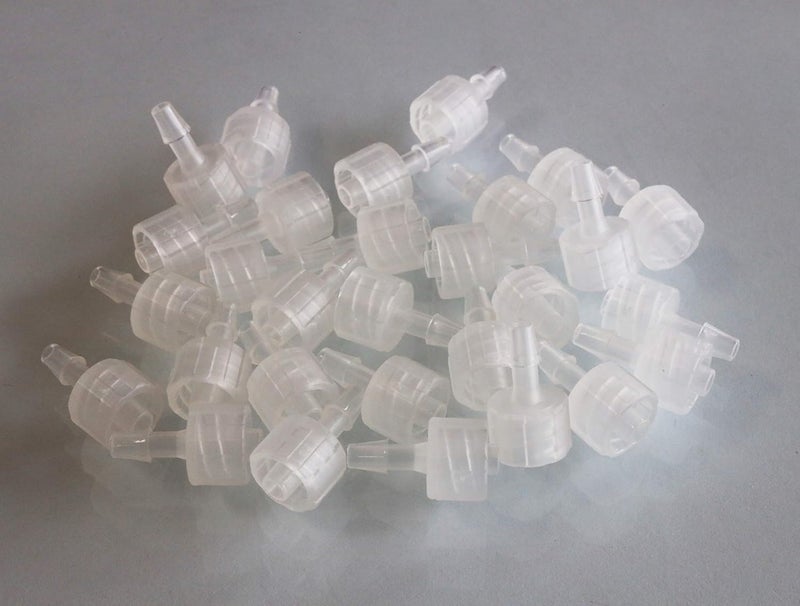 BleedZone - Male PP Polypropylene Hose Luer Lock Adapter, 1/8" Hose Barb, 10x Fittings for Lab Equipment - Image 1