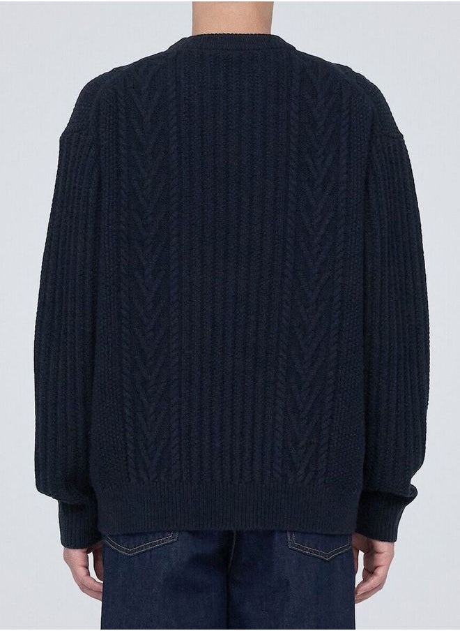 MUJI Merino Wool Cable Stitch Sweater  - Image 3
