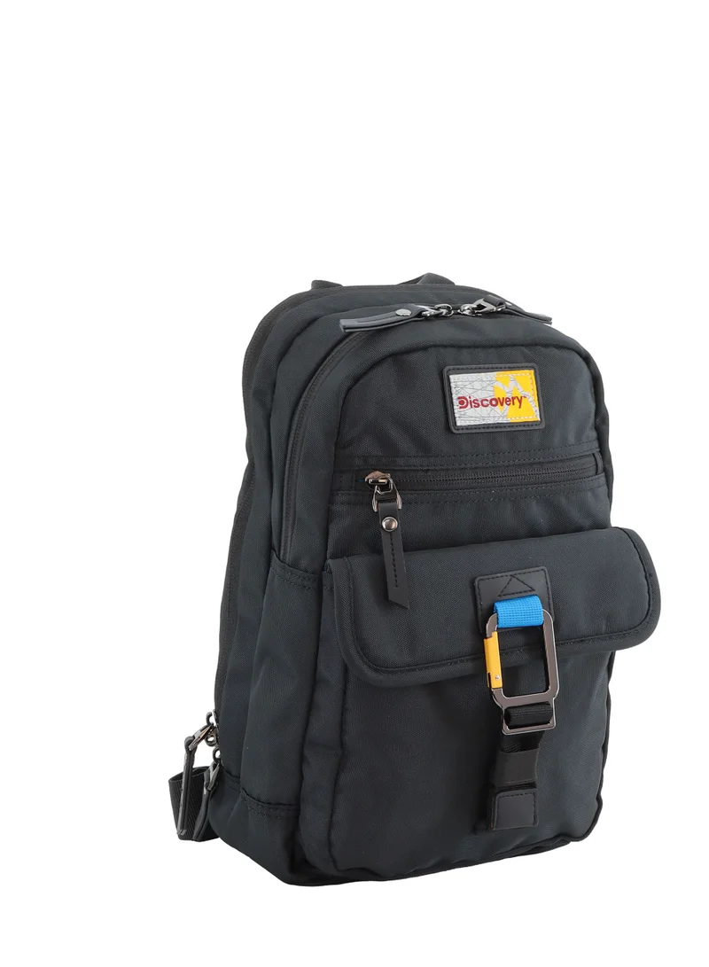 Discovery Discovery ICON Sling Bag 8L Black, Durable Lightweight Tablet Compartment Casual Shoulder Bag For Men And Women Removable Shoulder Strap Secure RFID Pocket