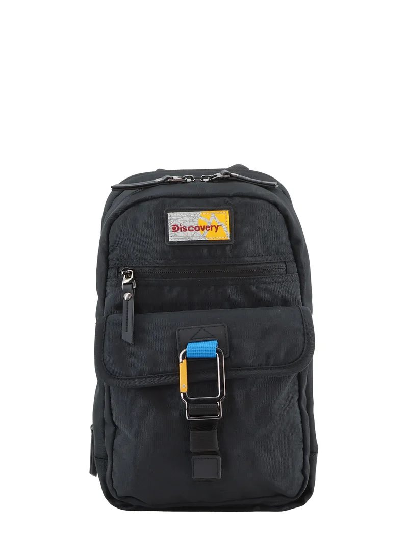 Discovery Discovery ICON Sling Bag 8L Black, Durable Lightweight Tablet Compartment Casual Shoulder Bag For Men And Women Removable Shoulder Strap Secure RFID Pocket