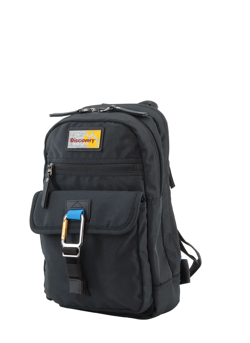 Discovery Discovery ICON Sling Bag 8L Black, Durable Lightweight Tablet Compartment Casual Shoulder Bag For Men And Women Removable Shoulder Strap Secure RFID Pocket
