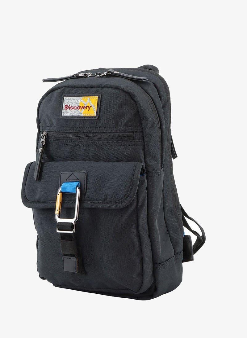 Discovery ICON Sling Bag 8L Black, Durable Lightweight Tablet Compartment Casual Shoulder Bag For Men And Women Removable Shoulder Strap Secure RFID Pocket - Image 2