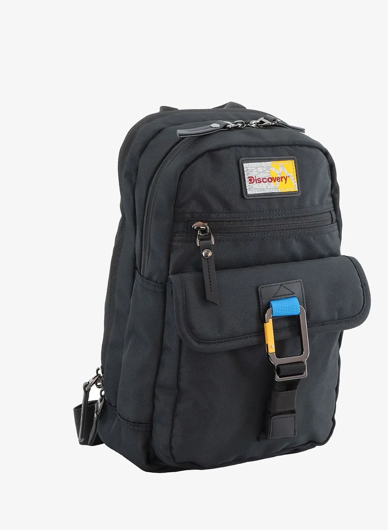 Discovery Black Discovery ICON Sling Bag 8L Black, Durable Lightweight Tablet Compartment Casual Shoulder Bag For Men And Women Removable Shoulder Strap Secure RFID Pocket  | Best Price UAE