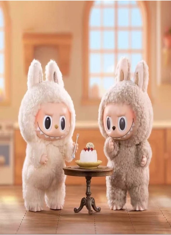 LABUBU Labubu First-Generation Macaron Bubble Series 17cm Fun Plush Vinyl Figure  - Image 4