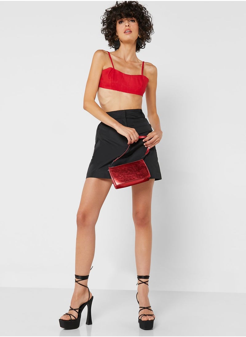 TOPSHOP - Pocket Detail Mini Skirt - Image 1