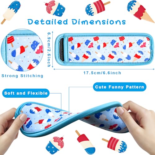 Amintiri Popsicle Holder for Kids, 6 Pieces Anti-Freezing Neoprene Sleeves, Cute Ice Pop Holder, Reusable Washable for Boys Girls - Image 2