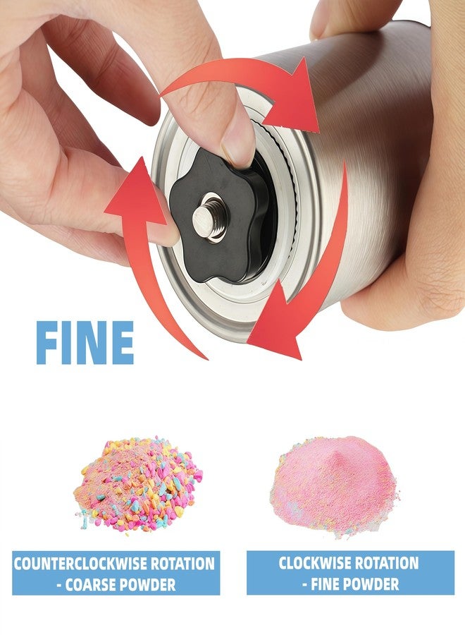 MuYuDaDi Pill Crusher Stainless Steel with Ceramic Burr for Fine Powder Grinding | Adjustable Manual Grinder for Elderly Care, Feeding Tube & Pet Pills - Image 4