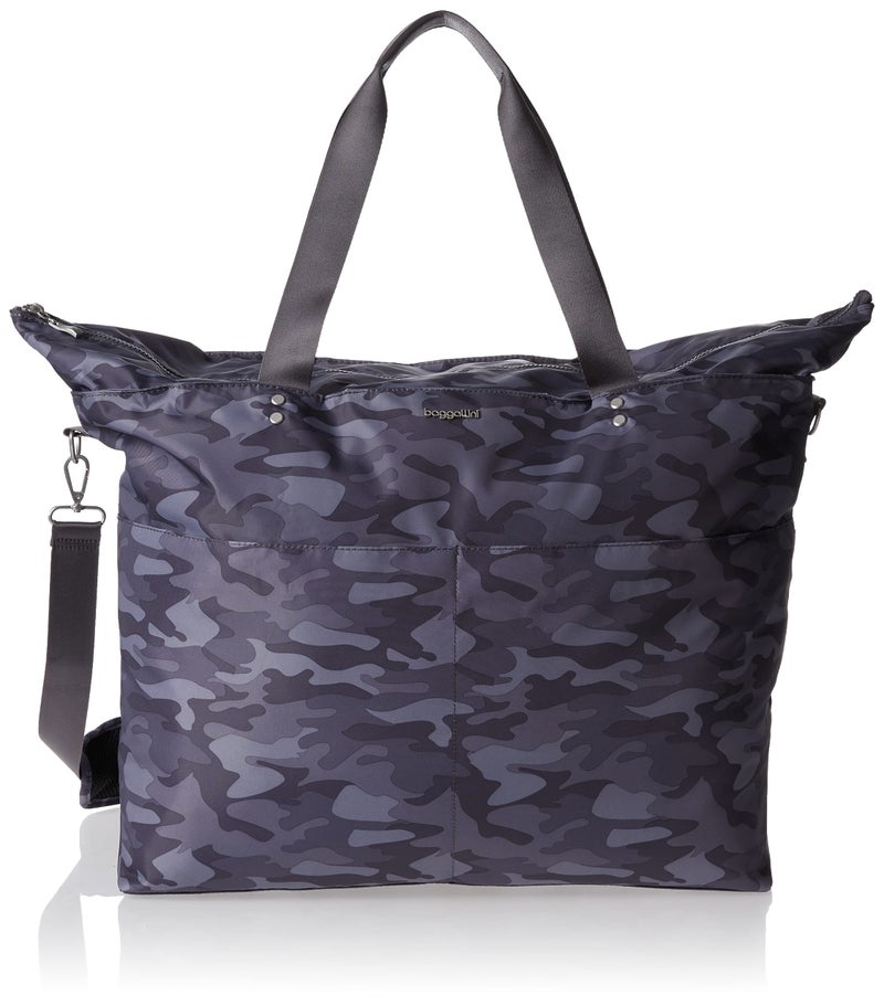 Baggallini womens Extralarge Extra Large Carryall Tote Dark Grey Camo Print Grey US
