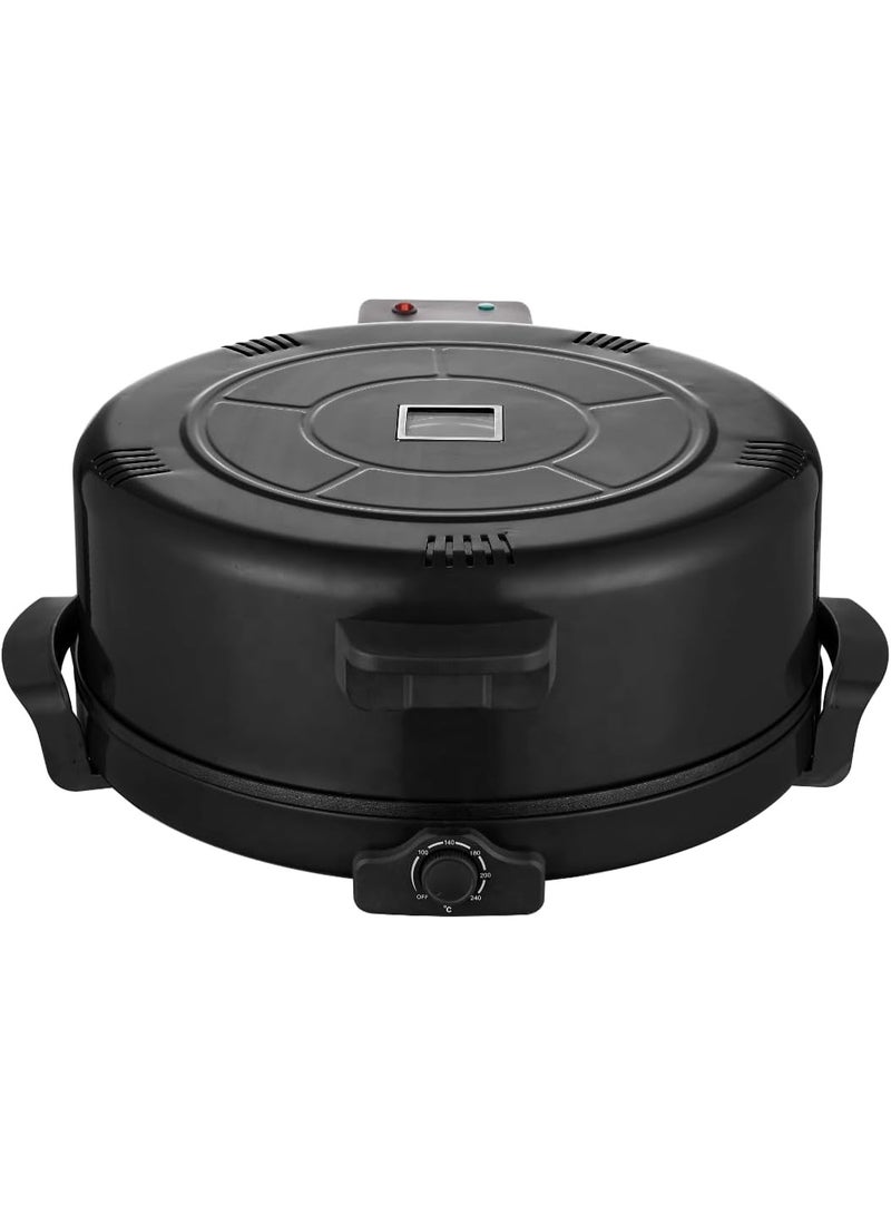 RAF Pizza Maker 1800W High-Efficiency Electric Pizza Cooker with Non-Stick Surface, Rapid Heating System, Adjustable Thermostat, Safe Cool-Touch Handle for Easy Home Cooking - Image 4