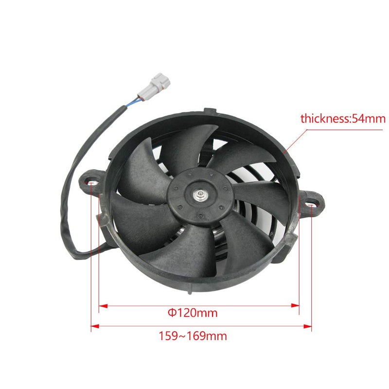PROOTOM OTOM Universal Motorcycle Radiator Cooling Fan Oil Cooler Water Cooler Electric Fan 4inch 5inch for All Dirt Bike Motocross ATV (4 Inches) - Image 3