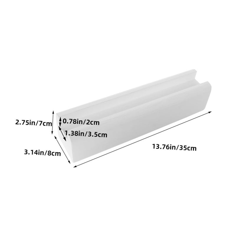 Solid Wood Full Length Floor Mirror Stand Wall Mount Support Rack - Image 3
