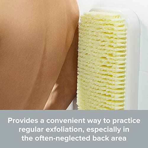 Primo Supply Wall Mounted Back Scrubber for Shower - Large Exfoliating Brush for Shower - Bathing Scrub Brush - Hands-Free Back Brush & Body Scrubber - Shower Accessories - 7.9x11.9in in-Shower Scrubber for Body - Image 5