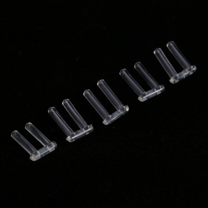 klarako 100pcs Rimless Glasses Accessories, New Plastic Compression Sleeves klarako 3 Types (#1) - Image 4