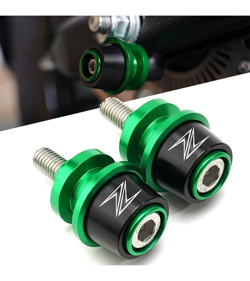 مكبات ذراع التأرجح الحمراء M8 (بكرات) مع برغي حامل ومنزلقات لدراجات Z900 Z650 Z1000 Z1000R Z900SE Z900RS Z1000SX ZX10R ZX6R ZX4R ZX4RR - إكسسوارات دراجات نارية - Image 2