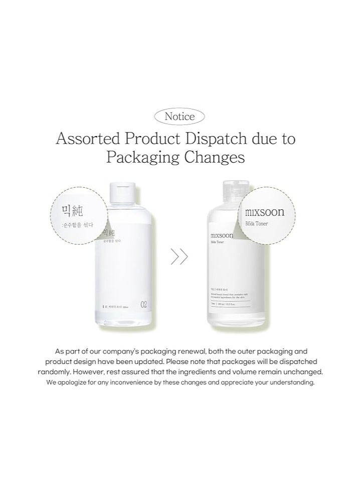 مكس سون ميكسون تونر بيفيدا (300 مل)، تونر مرطب للوجه، تونر للبشرة، تونر للبشرة الحساسة والدهنية، تونر للوجه، العناية بالبشرة الكورية. - Image 2