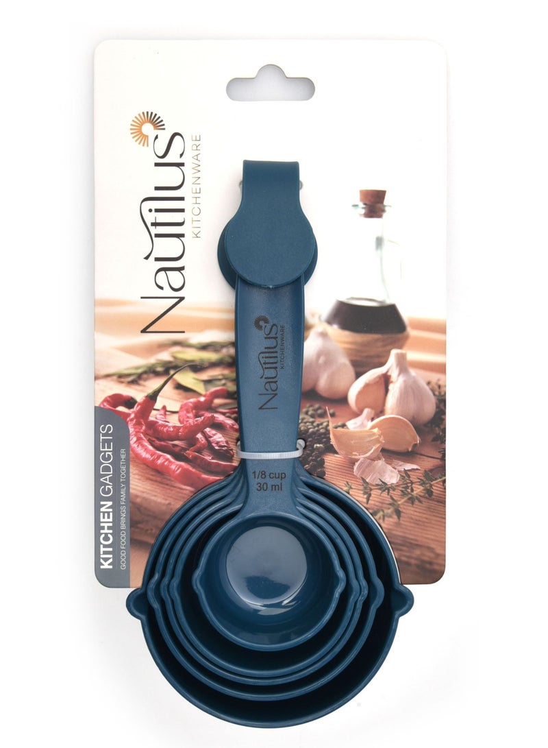 nautilus مجموعة أكواب قياس 5 قطع باللون الأزرق 17.7X9.9X6.4 سم - Image 4