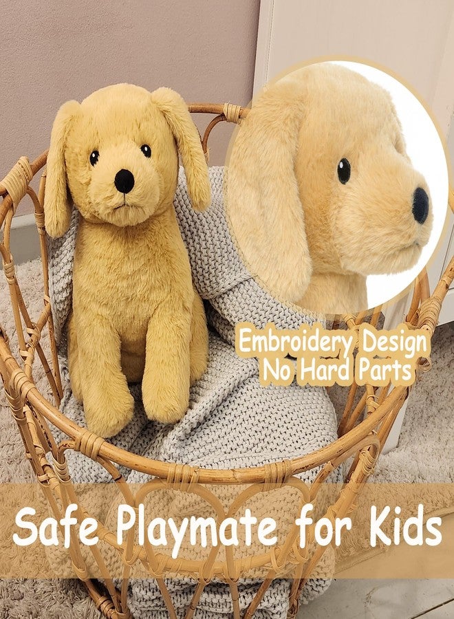WEIGEDU Golden Retriever Stuffed Animal Dog Puppy Plush Toy with Embroidered Eyes for Babies, Boys, Girls, Kids - No Hard Parts, 12 inches - Image 3