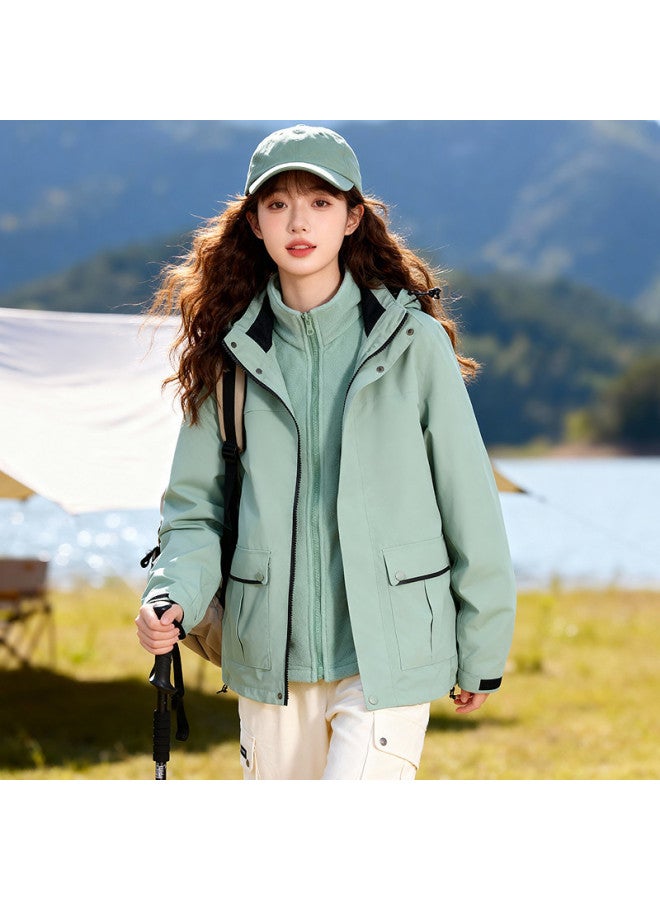 Fapai Outdoor Hiking Camping Sports Jacket Hooded Windbreaker Women's Casual Versatile Warm - Image 5