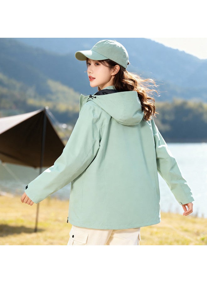 Fapai Outdoor Hiking Camping Sports Jacket Hooded Windbreaker Women's Casual Versatile Warm - Image 3