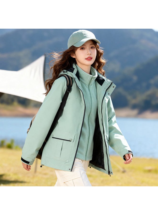 Fapai Outdoor Hiking Camping Sports Jacket Hooded Windbreaker Women's Casual Versatile Warm - Image 4