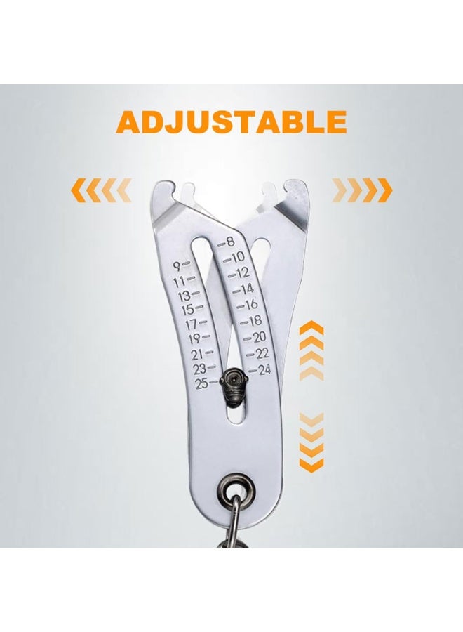 SANMUGEED Portable Thread Checker Keychain, for Quick Thread Identification, Bolt and Nut Sizer Tool - Image 3