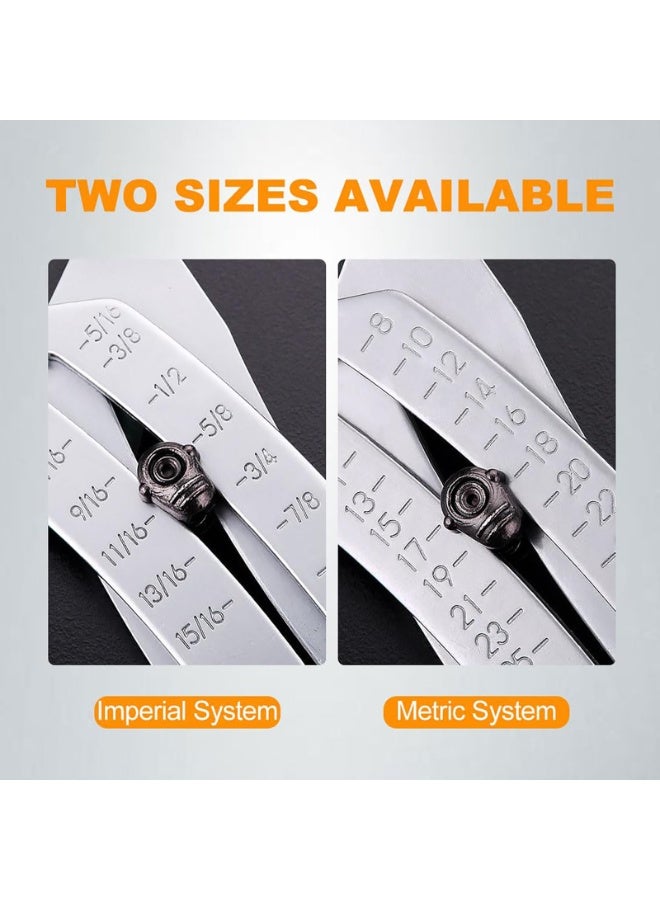 SANMUGEED Portable Thread Checker Keychain, for Quick Thread Identification, Bolt and Nut Sizer Tool - Image 4