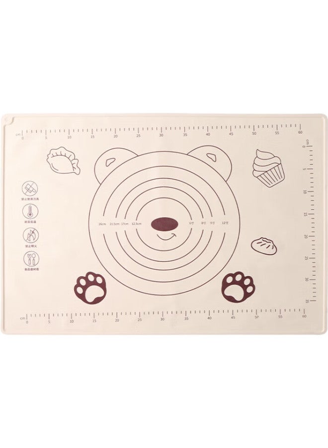 Baijie Food-Grade Silicone Kneading Mat With Scale, 470G Antibacterial Waterproof Rolling Mat Cutting Board, 50*70Cm - Image 2
