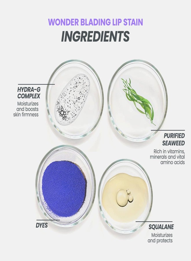 وندر سكين مجموعة Wonderskin Wonder Bladeing Lip Stain Peel Off and Reveal Kit - لون شفاه وردي يدوم طويلاً ومقاوم للماء، مجموعة تلوين مكياج طبيعي مقاوم للانتقال (دارلينج) - Image 5