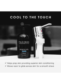 Pacinos Shave Gel - Cooling Gel with Aloe Vera - Moisturizing Mens Shaving Gel - 8 Fl. Oz  - Image 3