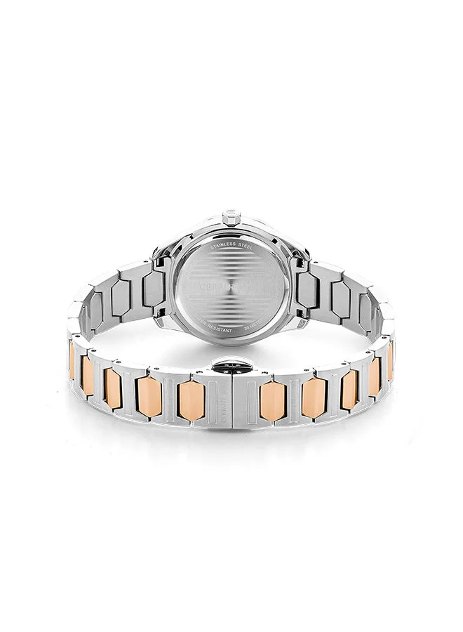 CERRUTI 1881 Women's Round Shape Stainless Steel Band Analog Wrist Watch 30 mm - Blue Dial - CIWLG2225501